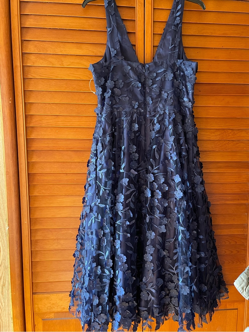 Eliza J V Neck Fit and Flare Dress. Size 10 Women #522 - Picture 5 of 8